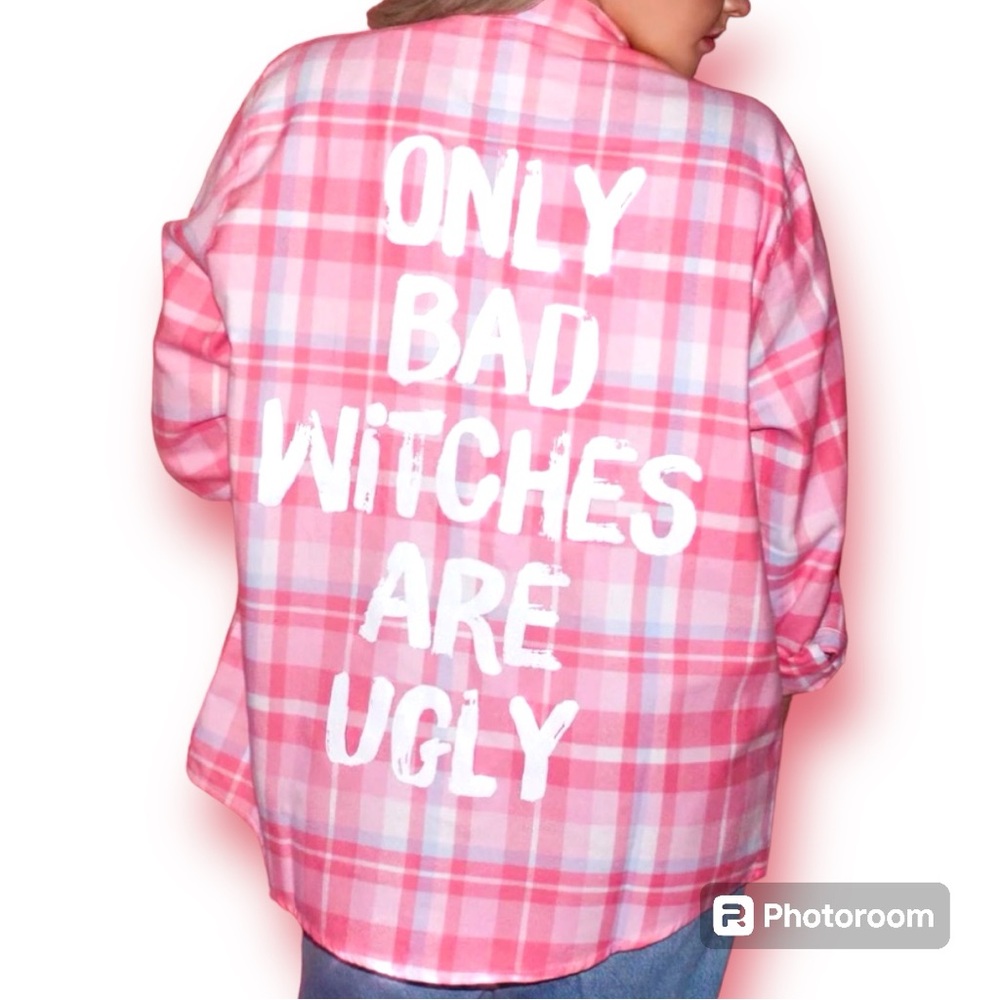 Rare! Cakeworthy x Wizard of Oz Glinda the Good Witch Flannel Shirt